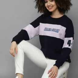 Allen Solly Navy Printed Sweatshirt image 4