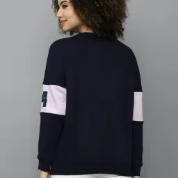 Allen Solly Navy Printed Sweatshirt image 2