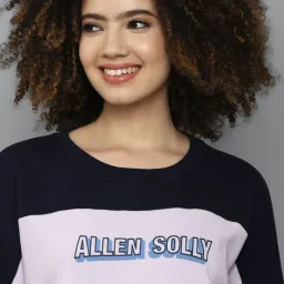 Allen Solly Navy Printed Sweatshirt image 5