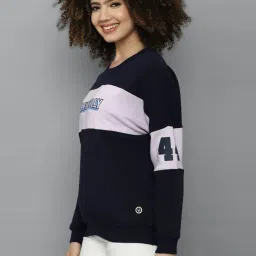 Allen Solly Navy Printed Sweatshirt image 3