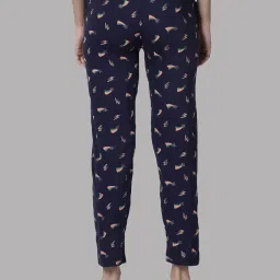 Kryptic Navy Printed Pure Cotton Elasticated Waist Band Regular Fit Pyjamas - Pack of 2 image 2