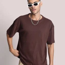 Bene Kleed Men Brown Oversize T-Shirt-picture-8