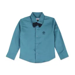 U.S. Polo Assn. Kids Blue Cotton Regular Fit Full Sleeves Shirt-picture-37