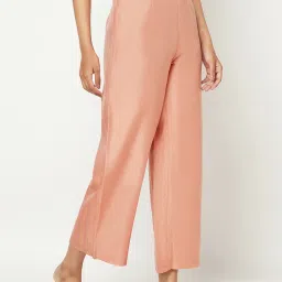 Fabindia Peach Mid Rise Palazzos image 3