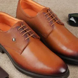 Metro Tan Derby Shoes-picture-18