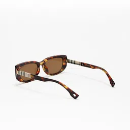 ZAADRAN Unisex Rectangle Sunglasses Burber | Leopard-Leopard image 3