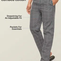 XYXX Grey Checks Pyjama image 5