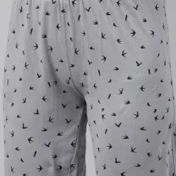 Kryptic Black & Grey Printed Pure Cotton Elasticated Waist Band Regular Fit Pyjamas - Pack of 2 image 5