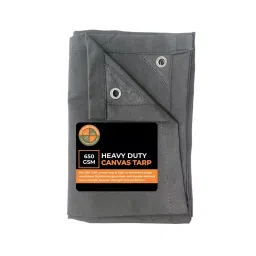 DDRS Heavy Duty Canvas Tarp Tarpaulin ‎(Tripal) ‎Green 650 GSM & 10.97x7.32 m (36x24 ft) Size, DDRS Heavy DutyCT650-36X24-R-image-66
