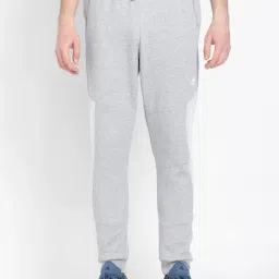 Adidas Grey Cotton Regular Fit Striped Sports Joggers-image-58
