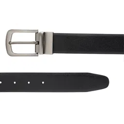 amicraft Men Black & Coffee Brown Solid Reversible Belt image 4