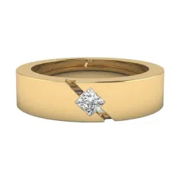 SHINE ETERNAL Lab Grown Diamond 14k (585) Yellow Gold Ring for Men-picture-10