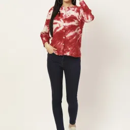 Maaesa Red Tie & Dye Shirt image 4