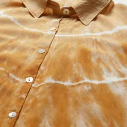 Maaesa Mustard Tie & Dye Shirt image 5