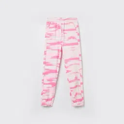 KAPPA Girls Pink Cotton Printed Track Pants-image-31