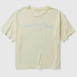 American Eagle Outfitters Yellow Cotton Printed T-Shirt image 3