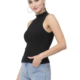 Kalt Black Cotton Top-picture-46