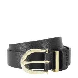 United Colors of Benetton Gwen Black Narrow Belt for Women-image-98