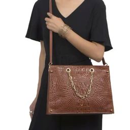 Hidesign Tan Textured Medium Handbag-picture-44