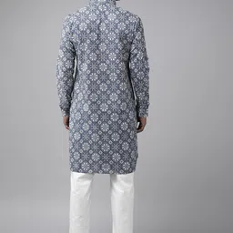 See Designs Ethnic Motifs Printed Regular Pure Cotton Kurta With Pyjamas image 5