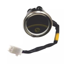 Deutsche Warning Indicator for Royal Enfield Electra 500 (Black, Gold Dial With 12V LED) (6 Pin White Coupler), DEUS-1305A-picture-47