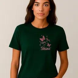 Anikmart Women Graphic Printed Round Neck Cotton T-shirt-picture-20