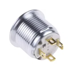 RS PRO Illuminated Push Button Switch Momentary 16 mm Cutout SPST Red LED 36 V DC, 1758538 image 2