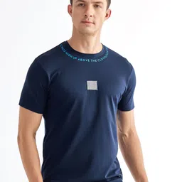 Red Flame Men Applique T-shirt-image-57