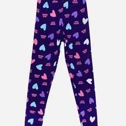 Bodycare Girls Printed Cotton Slim-Fit Ankle-Length Leggings-picture-14