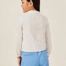 One Friday Mandarin Collar Cotton Top image 3