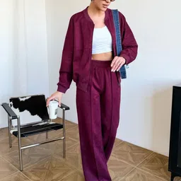 Mast & Harbour Round Neck Long Sleeves Sweatshirt With Trousers Co-Ords image 3