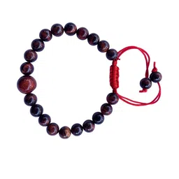 Apnisanskriti Unisex Red Tiger Stone Bracelet image 2
