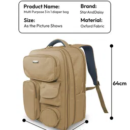 StarAndDaisy 3 in 1 Maternity Bag for Mothers - Beige image 3