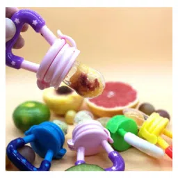 The Cheeky Kidzz Baby Feeding Sipper 200ml Bottle For Water And Milk With Silicone Fruit Nibbler Teether and Feeder (Pink) image 4