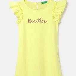 United Colors of Benetton Flutter Sleeve A-Line Dress-picture-11