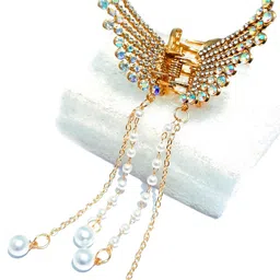 MADHAVWATCH Women Set of 2 Embellished Big Butterfly & T-Shape Claw Clip image 3