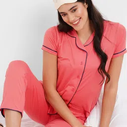 Sweet Dreams Peach Shirt Pyjama Set image 5