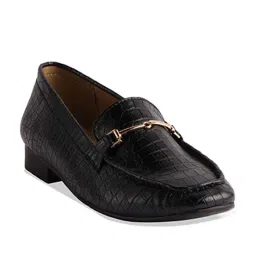 Eridani Women's Jessy Black Loafers image 2