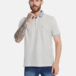 Octave Cascade Regular Fit Striped Polo T-Shirt-image-60