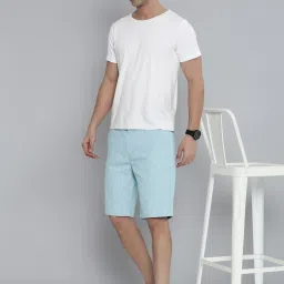 Levi's Blue Cotton Regular Fit Printed Shorts image 5