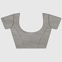 Elora Grey Linen Woven Saree With Unstitched Blouse image 5