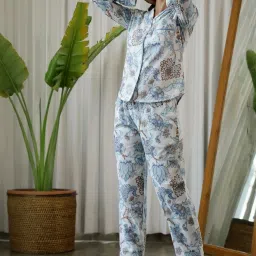 SAY Grey Printed Pyjamas Set image 2