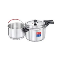 Prestige Svachh Lite Silver Stainless Steel Pressure Cooker with Starch Filter (4 L) - Set of 1-image-6