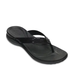 Crocs Women's Capri Black Flip Flops-picture-10