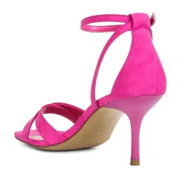 London Rag Women's Pink Ankle Strap Stilettos image 5