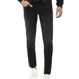 Louis Philippe Black Cotton Regular Fit Jeans-picture-42