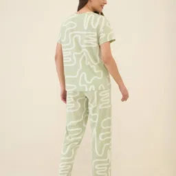 Sweet Dreams Women Printed Pyajama Set image 2