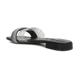 London Rag Women's Black Casual Sandals image 5