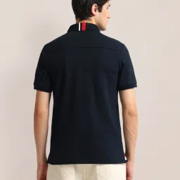 U.S. Polo Assn. Black Cotton Slim Fit Polo T-Shirt image 2