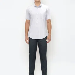 Peter England White Regular Fit Shirt image 5